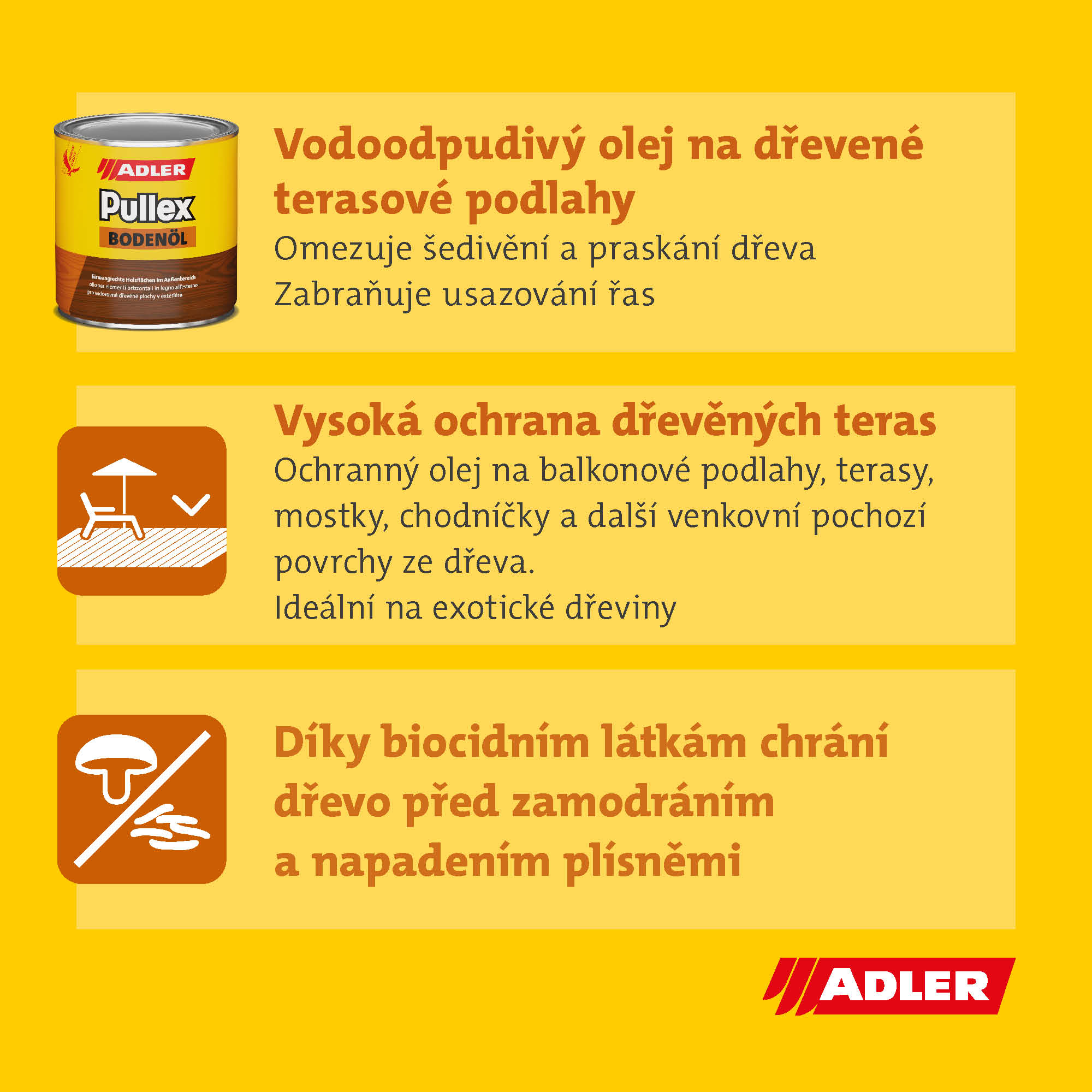 Pullex Bodenöl_Anwendungen und USPs_CZ_SK